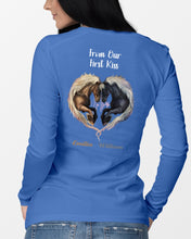 Load image into Gallery viewer, Horses From Our First Kiss Custom Name Gift For Girlfriend Unisex Long Sleeve
