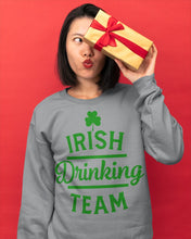 Load image into Gallery viewer, Irsih Drinking Team Green Shamrock St Patrick's Day Sweatshirt
