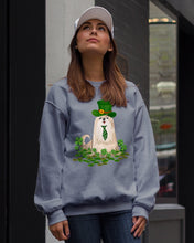 Load image into Gallery viewer, Shih Tzu With Green Tie St Patrick's Day Gift For Dog Lovers Sweatshirt

