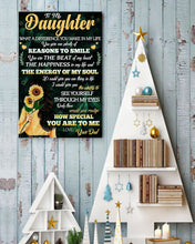 Load image into Gallery viewer, You Give Me Plenty Of Reasons To Smile Dad Gift For Daughter Vertical Poster
