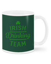 Load image into Gallery viewer, Irsih Drinking Team Green Shamrock St Patrick's Day Mug
