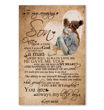 Load image into Gallery viewer, Kiss Mom Gift For Son God Gave Me You Vertical Poster
