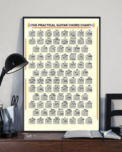 Load image into Gallery viewer, The Practical Guitar Chord Chart Meaningful Gift For Guitar Player Vertical Poster
