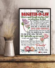 Load image into Gallery viewer, Protea Mom Gift For Daughter In Law You're A Source Of Love And Comfort Vertical Poster
