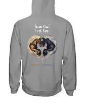 Load image into Gallery viewer, Horses From Our First Kiss Custom Name Gift For Girlfriend Hoodie
