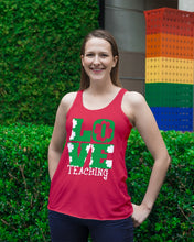 Load image into Gallery viewer, Teaching Love Clover St Patrick's Day Gift Ladies Flowy Tank
