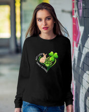 Load image into Gallery viewer, Rabbit Not Lucky Simply Blessed Heart Clover St Patrick's Day Gift Sweatshirt
