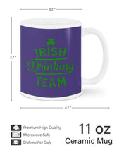Load image into Gallery viewer, Irsih Drinking Team Green Shamrock St Patrick's Day Mug
