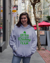 Load image into Gallery viewer, Irsih Drinking Team Green Shamrock St Patrick's Day Hoodie
