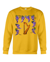 Load image into Gallery viewer, Grape Harp Music For Mom Printed Mug Sweatshirt

