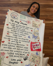 Load image into Gallery viewer, Daughter Gift For Mom Held Me Close When Times're Tough Sherpa Blanket

