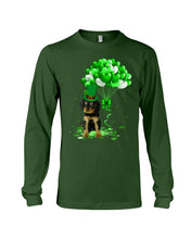 Load image into Gallery viewer, Black And Tan King Charles Spaniel St. Patrick's Day Color Changing Mug Unisex Long Sleeve
