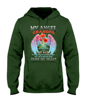 Load image into Gallery viewer, My Angel Grandpa Who Watched Over My Back Hoodie
