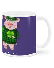 Load image into Gallery viewer, Pig Wear Plaid Shirt And Top Hat St Patrick's Day Gift Mug
