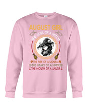 Load image into Gallery viewer, Birthday Gift For August Girl The Soul Of A Witch Sweatshirt
