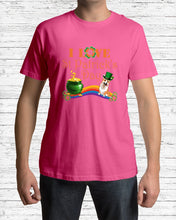 Load image into Gallery viewer, Corgi Sitting On Rainbow I Love St Patrick's Day Gift For Dog Lovers Guys Tee
