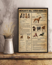 Load image into Gallery viewer, Something You Should Know About American Pit Bull Terrier Knowledge Vertical Poster
