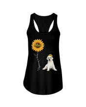 Load image into Gallery viewer, White Labrador Mimi Sunshine Dog Lovers St. Patrick's Day Printed Mug Ladies Flowy Tank
