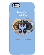 Load image into Gallery viewer, Horses From Our First Kiss Custom Name Gift For Girlfriend Phone case
