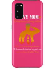 Load image into Gallery viewer, Son Gift For Navy Mom Behind Every Strong Soldier Phone case
