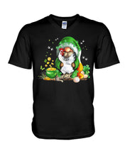 Load image into Gallery viewer, Gnome Pot Of Gold Shamrock St. Patrick's Day Printed Mug Guys V-Neck
