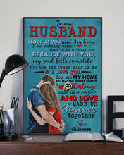 Load image into Gallery viewer, Couple In Love Love Made Us Together Gift For Husband Vertical Poster
