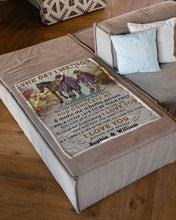 Load image into Gallery viewer, Custom Name Gift For Life Partner Cowboy The Day I Met You Fleece Blanket
