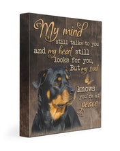 Load image into Gallery viewer, Rottweiler My Mind Still Talks To You Gift For Dog Lovers Matte Canvas

