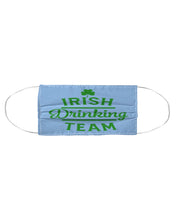 Load image into Gallery viewer, Irsih Drinking Team Green Shamrock St Patrick's Day Cloth Face Mask
