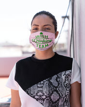Load image into Gallery viewer, Irsih Drinking Team Green Shamrock St Patrick's Day Cloth Face Mask
