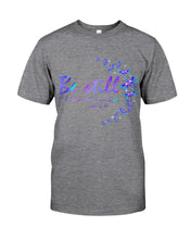 Load image into Gallery viewer, Be Still And Know That I Am God Purple Dragonfly Guys Tee
