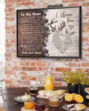 Load image into Gallery viewer, You Are My Life Wild Deer Custom Name Gift For Life Partner Framed Matte Canvas

