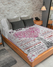 Load image into Gallery viewer, You Are The Most Heart Tree Custom Name Gift For Girlfriend Sherpa Blanket
