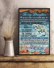 Load image into Gallery viewer, Mermaid Just Do Your Best Mom Gift For Daughter Vertical Poster
