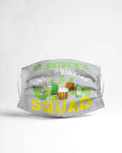 Load image into Gallery viewer, Happy St. Patrick's Day Printed Mug Drinking Squad 2021 Irish Shamrock Cloth Face Mask
