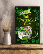 Load image into Gallery viewer, Weimaraner And Baby Yoda Shamrock St. Patrick's Day Color Changing Mug Vertical Poster
