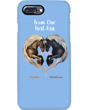 Load image into Gallery viewer, Horses From Our First Kiss Custom Name Gift For Girlfriend Phone case
