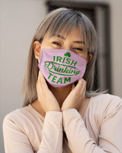 Load image into Gallery viewer, Irsih Drinking Team Green Shamrock St Patrick's Day Cloth Face Mask
