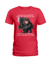 Load image into Gallery viewer, Nacido En Agosto Tome Una Pruera De Ad Birthday Gift Ladies Tee
