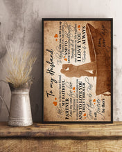 Load image into Gallery viewer, A Boat Forever Be There Gift For Husband Vertical Poster
