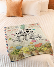 Load image into Gallery viewer, Custom Name Gift For Daughter Sophia Laugh Love Live Fleece Blanket
