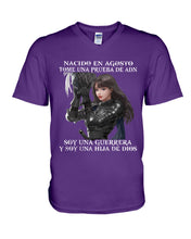 Load image into Gallery viewer, Nacido En Agosto Tome Una Pruera De Ad Birthday Gift Guys V-Neck
