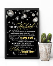 Load image into Gallery viewer, Diamond Pattern The Love I Have For You Gift For Husband Vertical Poster
