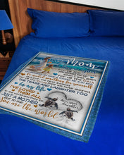 Load image into Gallery viewer, When I Was Down Turtle Daughter Gift For Mom Fleece Blanket
