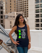 Load image into Gallery viewer, Lovely Clover Smiling I Teach The Cutest Clovers In The Patch St Patrick's Day Gift Ladies Flowy Tank
