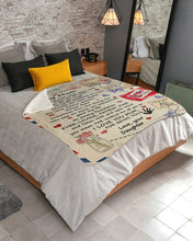 Load image into Gallery viewer, Daughter Gift For Mom Held Me Close When Times're Tough Sherpa Blanket
