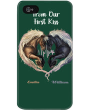 Load image into Gallery viewer, Horses From Our First Kiss Custom Name Gift For Girlfriend Phone case
