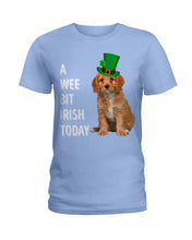 Load image into Gallery viewer, Cavapoo Irish Today Green St. Patrick's Day Printed Mug Ladies Tee
