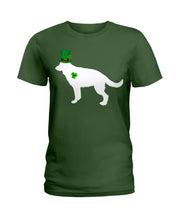Load image into Gallery viewer, German Shepherd Leprechaun St. Patrick's Day Color Changing Mug Ladies Tee
