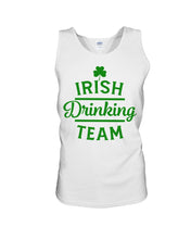 Load image into Gallery viewer, Irsih Drinking Team Green Shamrock St Patrick's Day Unisex Tank Top
